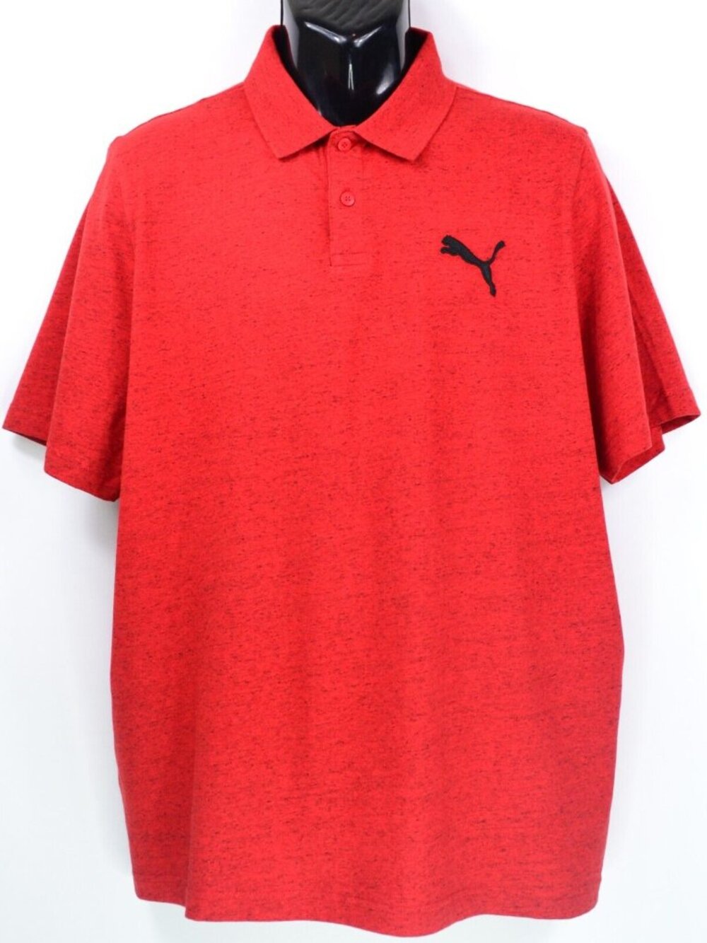 Puma Men's Size XL Red & Black Cotton Polo Shirt NWOT